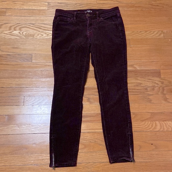Ann Taylor LOFT Skinny cord pants with zipper - Picture 1 of 4